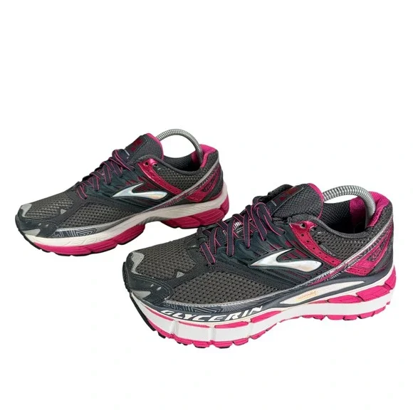 Brooks Glycerin 10 Womens 9.5 Running Sneakers Gray Pink Athletic Shoes - Picture 4 of 11